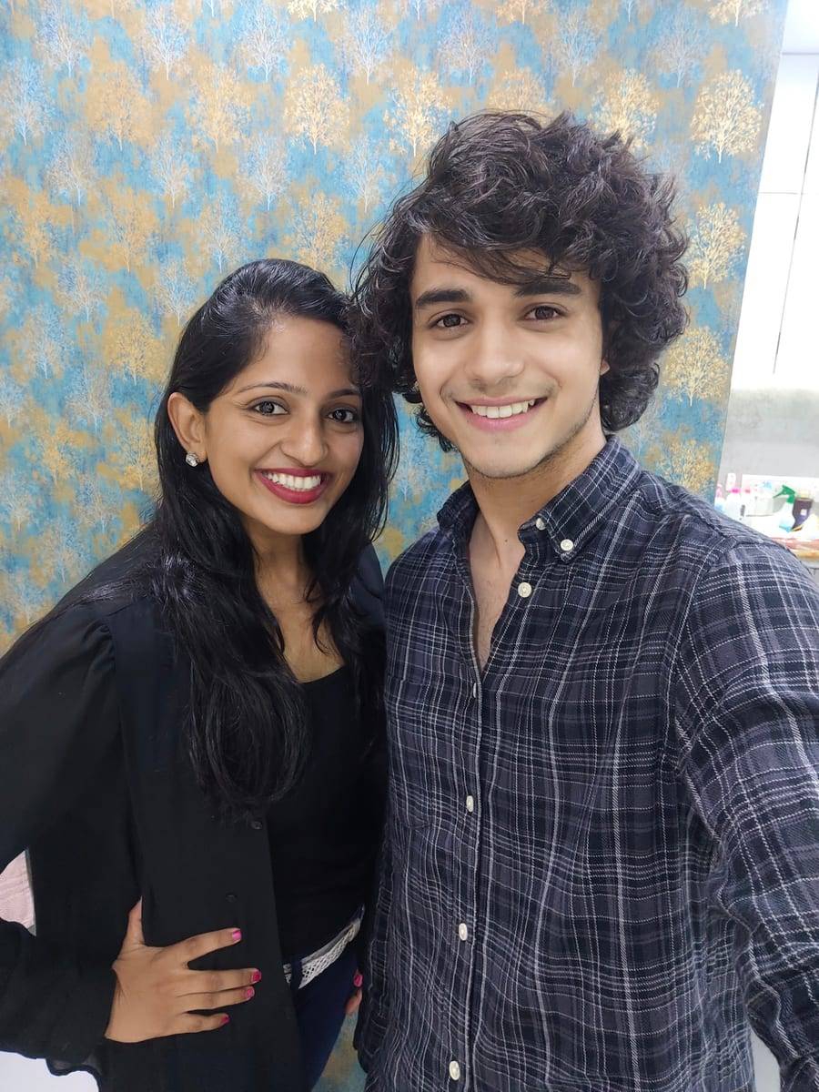 A smiling patient with Dr. Vaishali at Make Me Smile