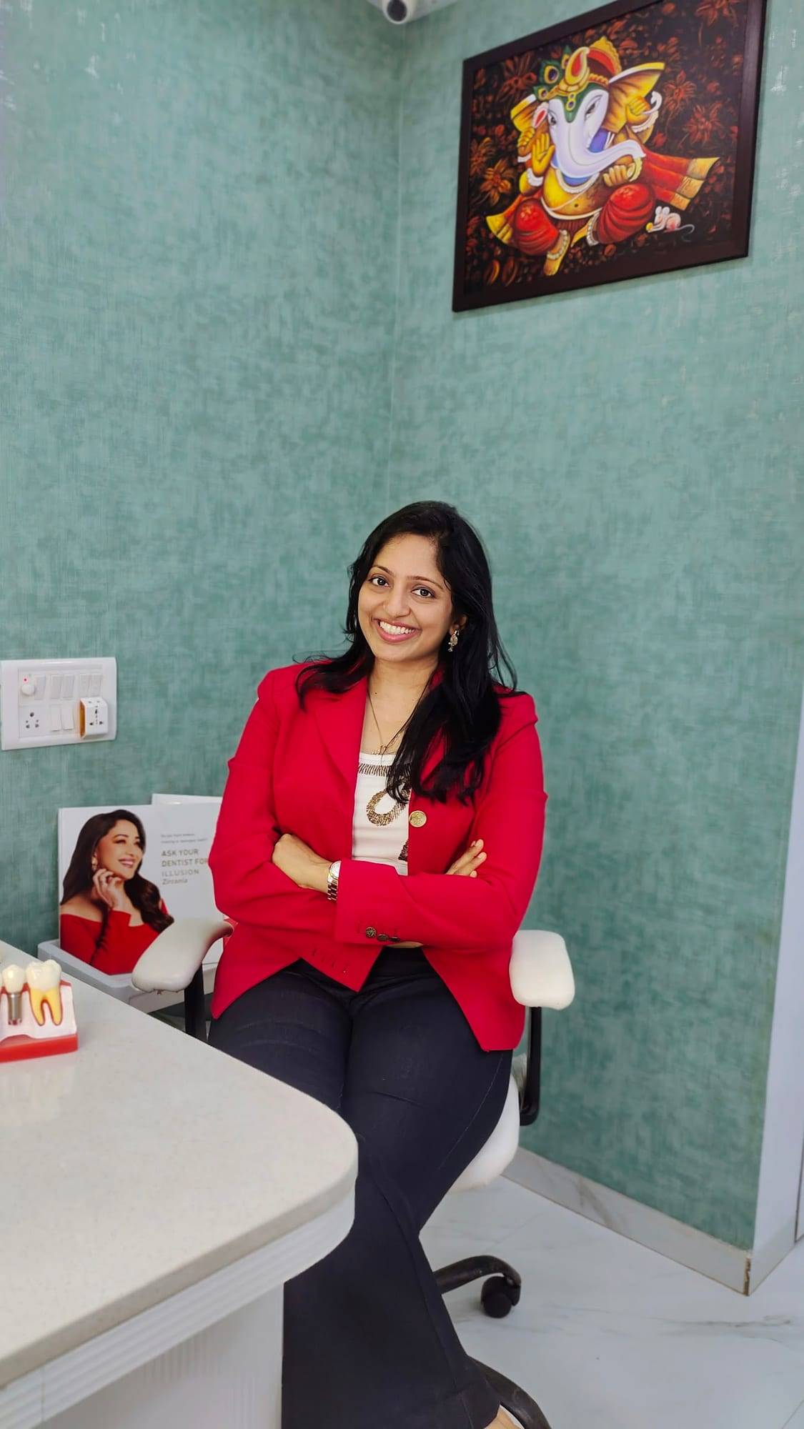 Dr. Vaishali Machhi at her desk